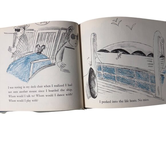 Mouse At Sea By Robert Kraus First Edition Hardcover DJ 1959 Harper Illustrated - Picture 11 of 16